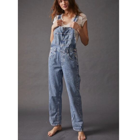 We The Free Denim - We The Free Ziggy Denim Overalls Slouchy Fit Size XS